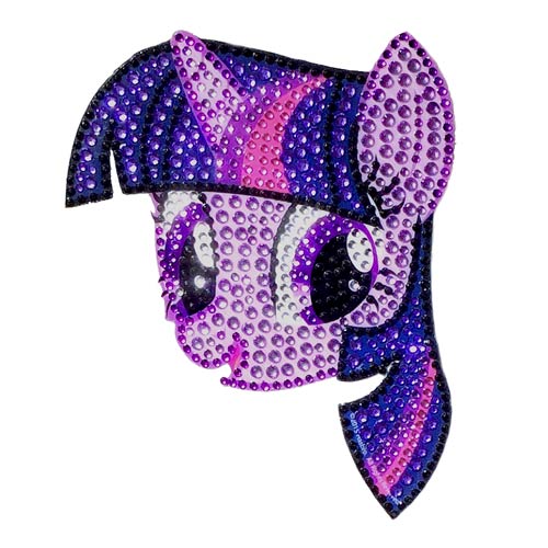 My Little Pony Twilight Sparkle Face Crystal Studded Decal